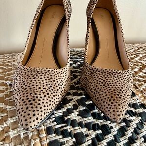 Black and Tan Suede Women's Block Heel